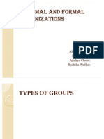 Types of Groups and Organizations