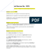 Presidential Decree No. 1570: Section 1. Title of The Decree. "Philippine Aeronautical Engineering Decree."