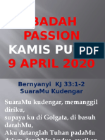 Ibadah Passion 9 April 2020