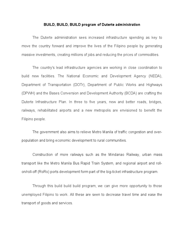 Dutertes Program | PDF