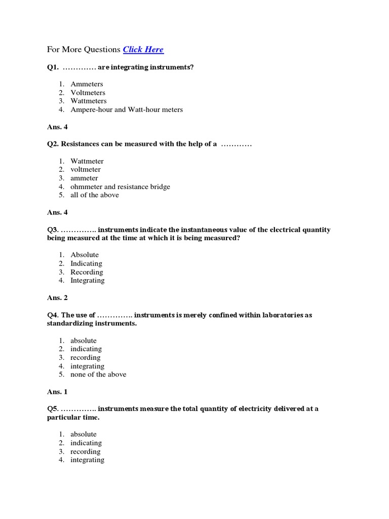 Mcq On Pressure Measurement Pdf