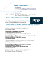 Resumen Profesional VY Ingenieria Sanitaria Spa PDF