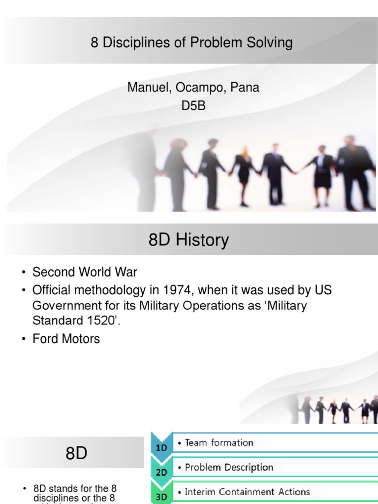 8 Disciplines of Problem Solving Guide | PDF | Cognitive Science ...