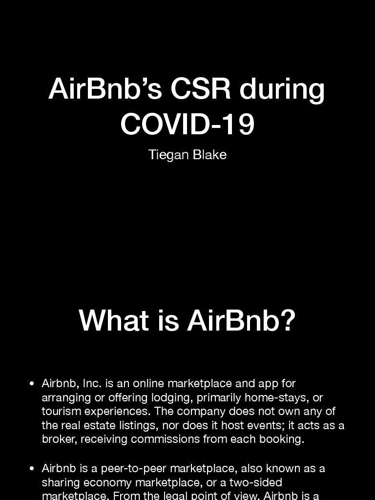 Csr of airbnb in covid 19 pdf airbnb corporate social responsibility