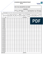 South Daharan Home Oenership Project (Inc-1) Monthly Fuel Consumption Log Sheet
