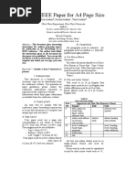 IEEE Report Format