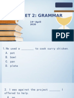Set 2: Grammar: Start Timer