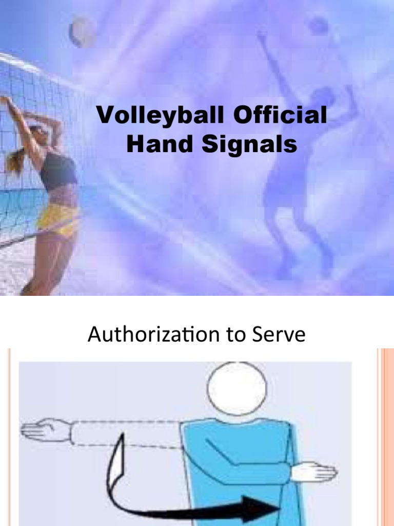 Volleyball Official Hand Signals PDF