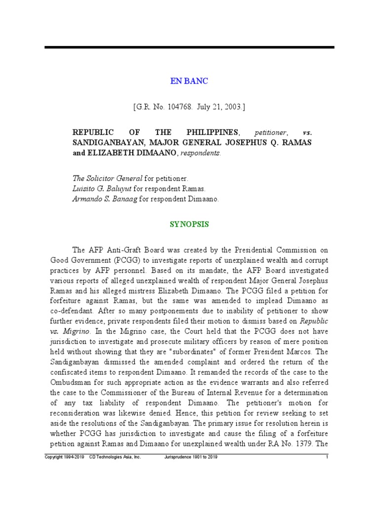 Republic v sandiganbayan 407 scra 10 2003 pdf pdf search and