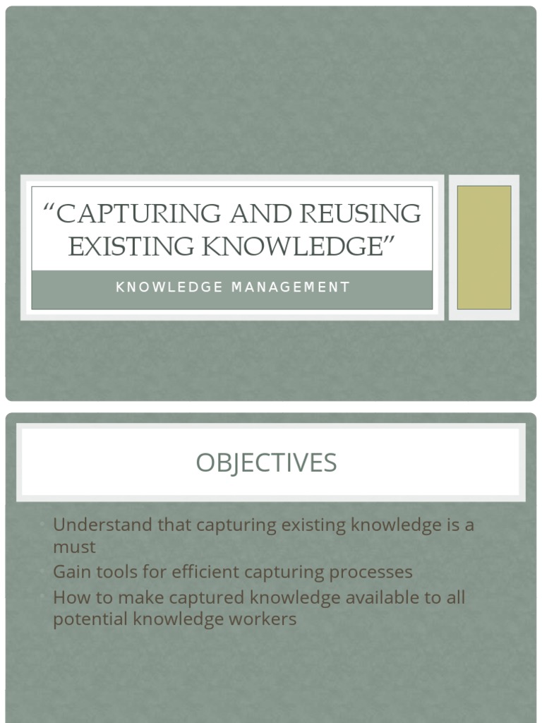 Efficient Knowledge Management Strategies | PDF