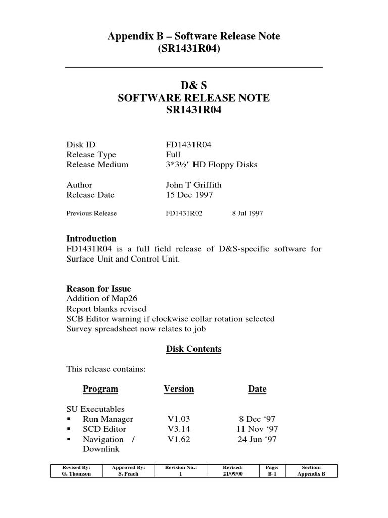 Software Release Note SR1431R04 | PDF | Icon (Computing) | Microsoft Excel