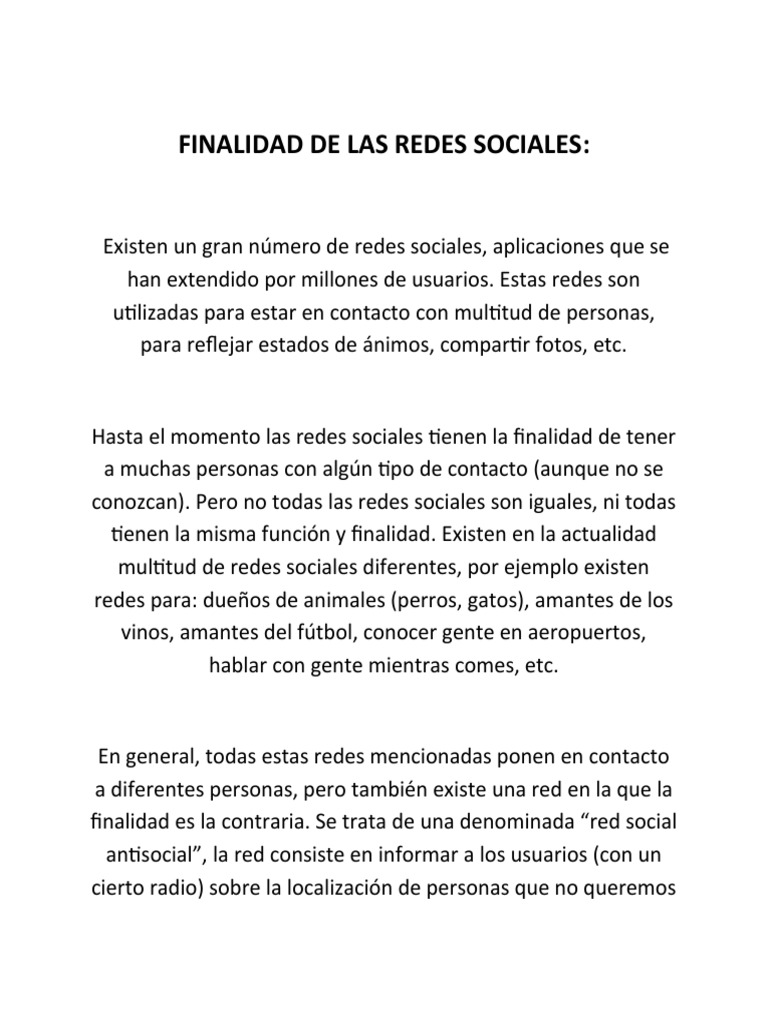 Impacto de Redes Sociales e Internet | PDF | Red social | Internet
