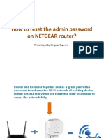 How To Reset The Admin Password On NETGEAR Router