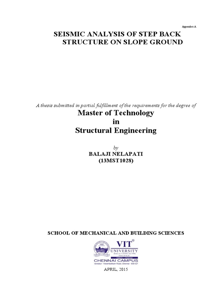Seismic Analysis of Step Back Structures | PDF | Earthquake Engineering ...