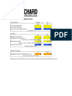 Enter Values Into Yellow Boxes: Standard Volume Registered (VS:)