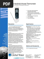 TLC 730 Handheld Infrared Thermometer: Description Specifications