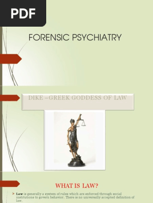 Forensic Psychiatry