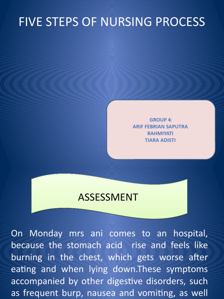 Five Steps of Nursing Process PDF