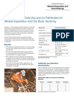 Portable XRF For Gold (Au) and Au Pathfinders For Mineral Exploration and Ore Body Vectoring