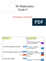 GCSE (C) - Percentages and Interest