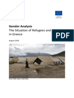 Gender Analysis of Refugees and Migrants in Greece