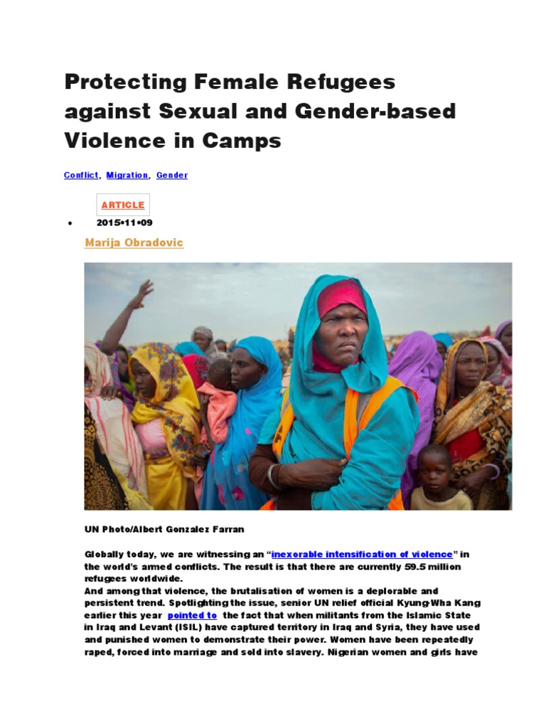 Protecting Female Refugees from Violence | PDF | Refugee | Internally ...