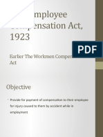 The Employee Compensation Act, 1923