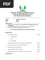 Computer Operating Systems Exam