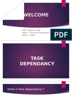 Welcome to Construction Management - Understanding Task Dependencies