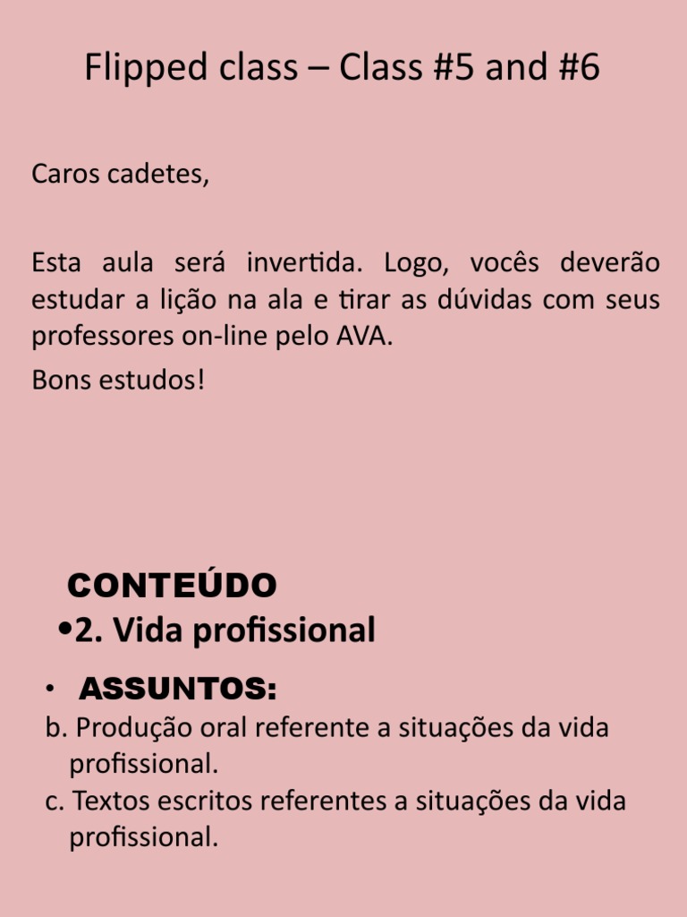 Flipped Class: Professional Life Lessons | PDF | Reading Comprehension ...