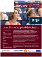 IDEA League: Joint Master Applied Geophysics