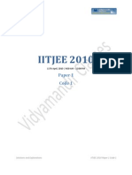 IIT JEE 2010 Paper 1 by Vidyamandir Classes