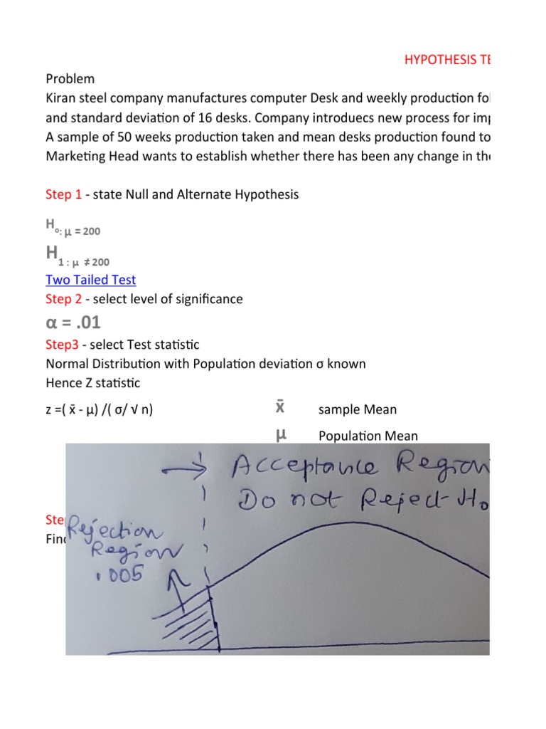 Hypothesis Testing Problems | PDF | Statistical Significance ...
