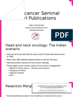 Head and Neck Seminal Papers From Tata Hospital