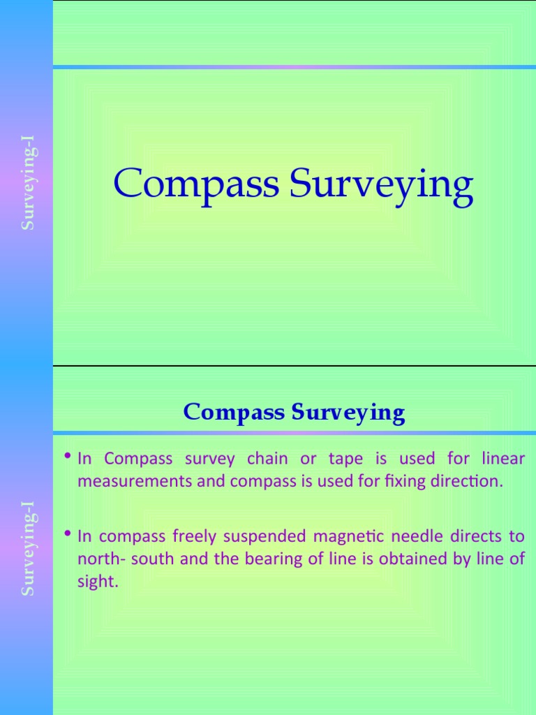 Compass Surveying Principles and Instruments | PDF | Compass | Surveying