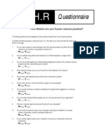 HR Questionnaire