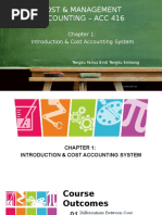 Cost & Management Accounting - Acc 416