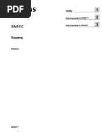 Simatic Readme: Validity Improvements in Step 7 Improvements in Wincc