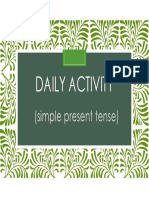 Daily Activity: (Simple Present Tense)