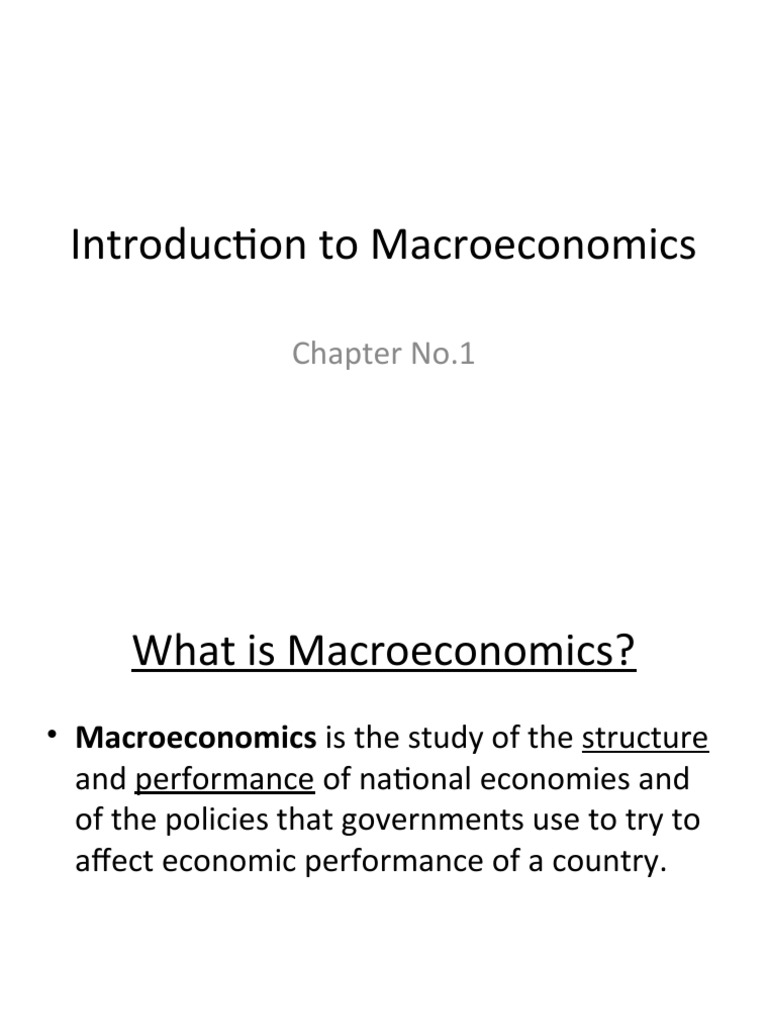 Macroeconomics CH 1 & 2 | PDF | Macroeconomics | Gross Domestic Product