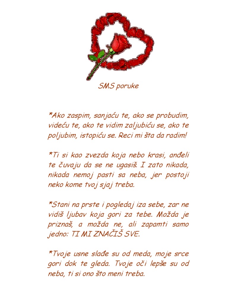 SMS Poruke PDF | PDF