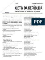 Boletim da República traz avisos sobre atribuição de certificados mineiros e reconhecimento de associações