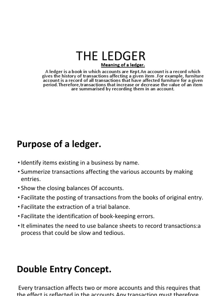 Business Ledger Notes PDF | PDF | Debits And Credits | Corporations