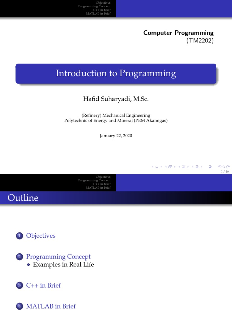 Introduction to programming pdf matlab matrix mathematics 