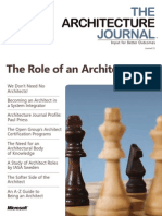 The Role of An Architect: Learn The Discipline, Pursue The Art, and Contribute Ideas at