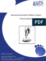 Biomechanical Ankle Platform System Protocol Manual: Made in The USA