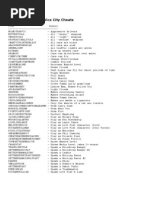 GTA San Andreas Cheats | PDF | Leisure | Sports