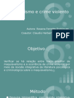 MAQUIAVELISMO E CRIME VIOLENTO