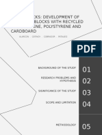 GreenBlocks - Development of Concrete Blocks With Recycled Polyethylene, Polystyrene and Cardboard