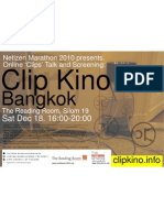 Clip Kino Bangkok (2010.12.18) at The Reading Room